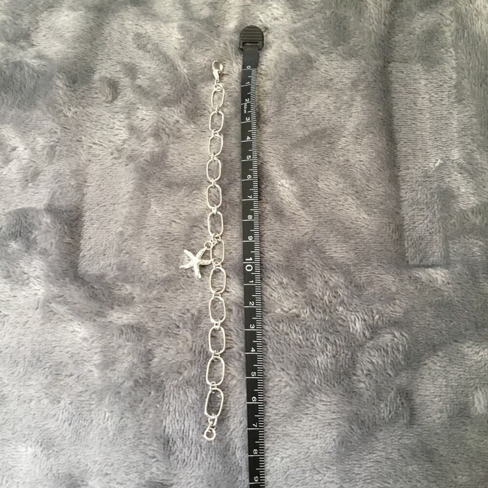 Silver Classic Multi-Chain with Starfish Bracelet - Picture 5 of 5